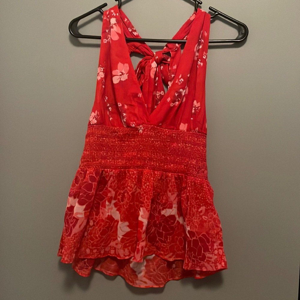 red free people top